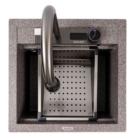 Кухонная гранитная мойка VALESO 5149 VIVA микс