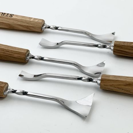 Набір стамесок клюкарз для різьби по дереву Риб'ячий хвіст STRYI Maestro 5шт