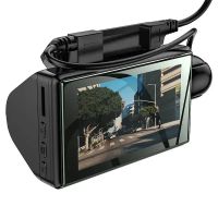 DVR HOCO Dual Cameras Driving Recorder Di07 |HD, 2 камери| чорний
