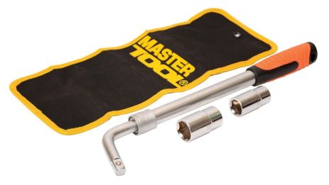 Телескопический баллонный ключ 17×19×21×23 мм в чехле, MASTERTOOL 78-0100