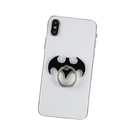 Попсокет тримач для телефону Batman кажан чорний колір на пальця PopSocket