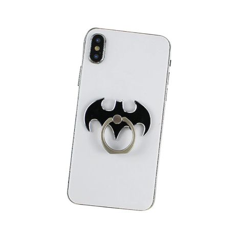 Попсокет тримач для телефону Batman кажан чорний колір на пальця PopSocket
