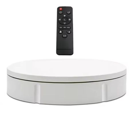 Поворотний стіл для предметної фотозйомки предметів до 100 кг Nectronix 30B, діаметром 30 см, білий