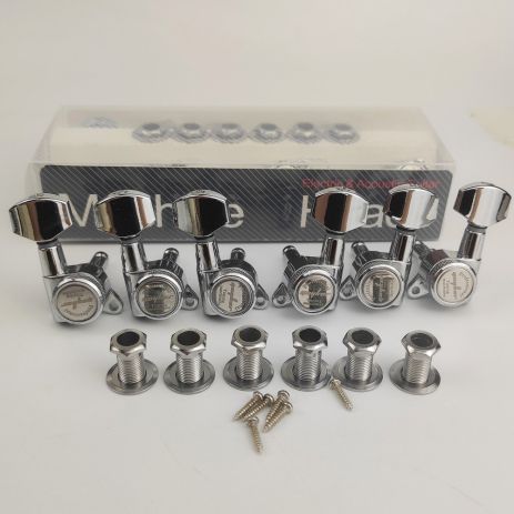 Локові кілки Guyker 3R+3L для гітари Yamaha Cort ESP Gibson хромовані