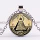 Шикарний кулон ілюмінати всевидюче око масонське око символ масонів античний підвіска амулет талісман