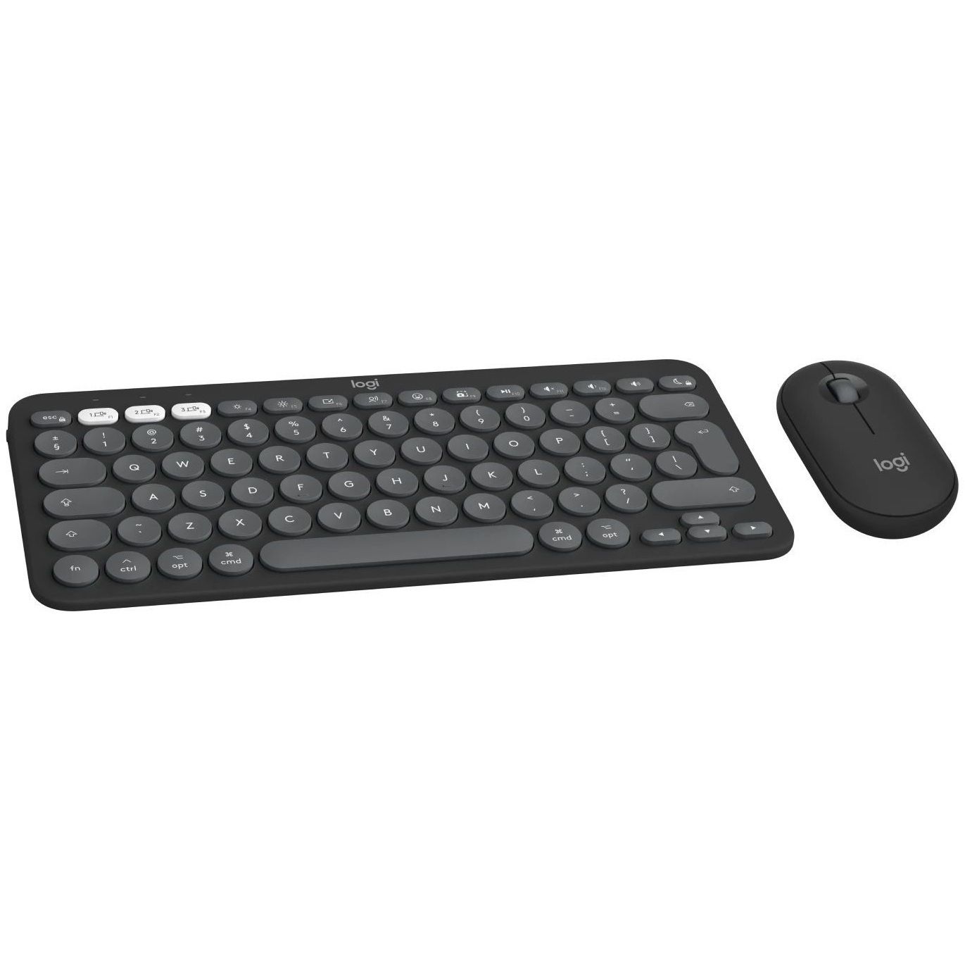 Комплект (клавиатура и мышь) Logitech Pebble 2 Combo for Mac Tonal Graphite UA (920-012244) Комплект (клавиатура и мышь) Logitech Pebble 2 Combo for Mac Tonal Graphite UA (920-012244)