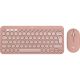Комплект (клавіатура + миша) Logitech Pebble 2 Combo Rose Wireless (920-012241)