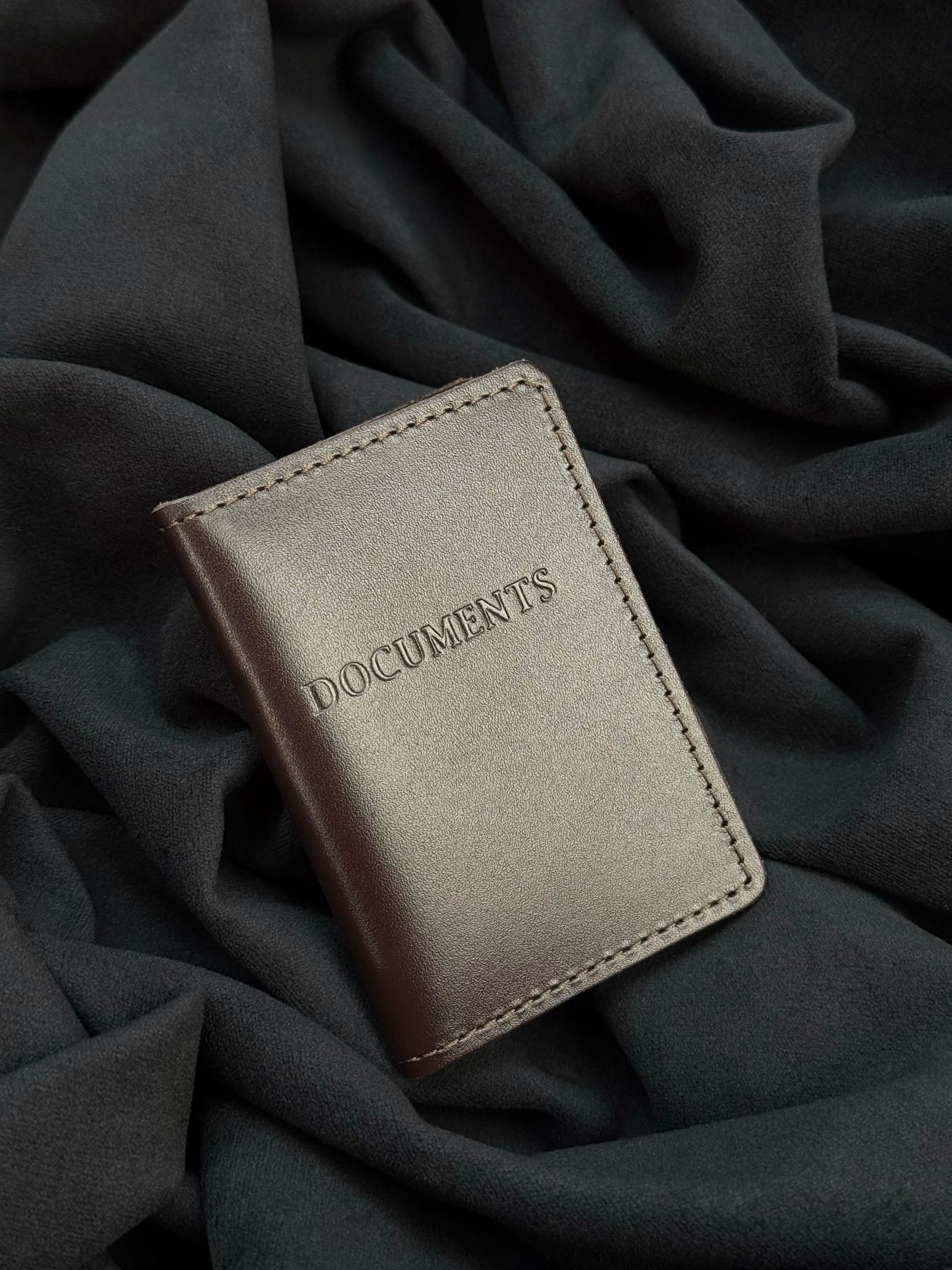 Коричневая обкладинка для документов Коричневая обкладинка для документов