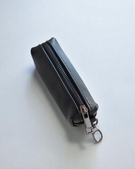 Ключниця з натуральної гладкої шкіри NORMAL (чорна)