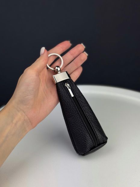 Чоловіча ключниця SKILL шкіряна чорна, SL020-3