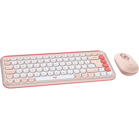 Комплект (клавіатура+миша) Logitech POP Icon Combo Tonal Rose (920-013142)