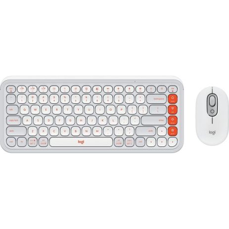 Комплект (клавіатура + миша) Logitech POP Icon Combo Off-White (920-013141)