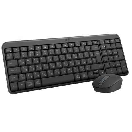 Комплект (клавіатура та миша) Logitech MK250 Wireless Combo, BT, Graphite (920-013823)
