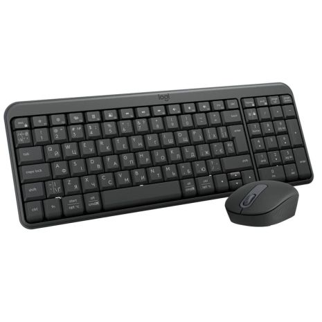 Комплект (клавіатура та миша) Logitech MK250 Wireless Combo, BT, Graphite (920-013823)