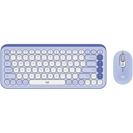 Комплект (клавиатура + мышь) Logitech POP Icon Combo Liliac (920-013078)