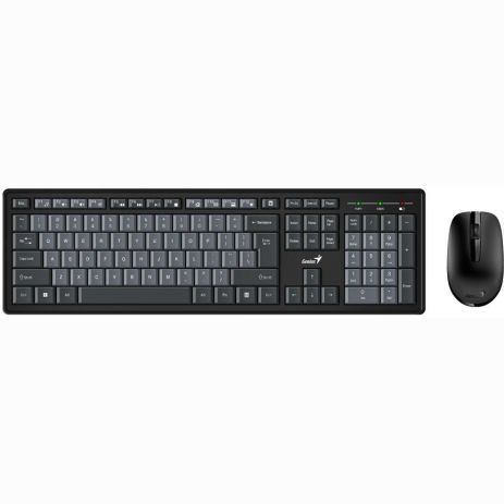 Комплект: клавиатура и мышь Genius KM-8200 EN/UKR Black (31340003428)