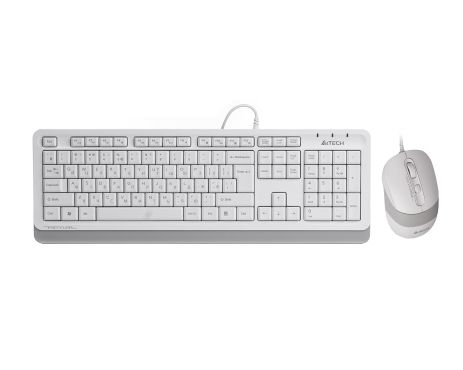 Комплект (клавиатура и мышь) A4Tech Fstyler F1010 White Комплект (клавиатура и мышь) A4Tech Fstyler F1010 White