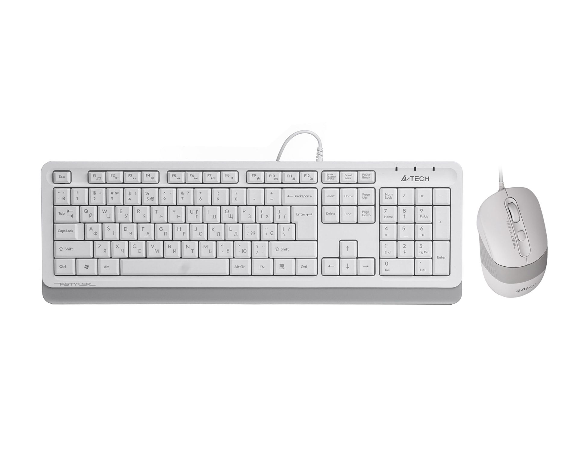 ΠΠΎΠΌΠΏΠ»Π΅ΠΊΡ (ΠΊΠ»Π°Π²ΠΈΠ°ΡΡΡΠ° ΠΈ ΠΌΡΡΡ) A4Tech Fstyler F1010 White ΠΠΎΠΌΠΏΠ»Π΅ΠΊΡ (ΠΊΠ»Π°Π²ΠΈΠ°ΡΡΡΠ° ΠΈ ΠΌΡΡΡ) A4Tech Fstyler F1010 White