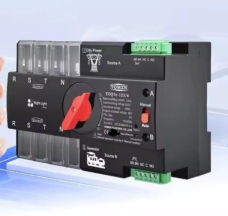 Автоматический переключатель напряжения на 3 фазы 125А Tomzn Автоматический переключатель напряжения на 3 фазы 125А Tomzn