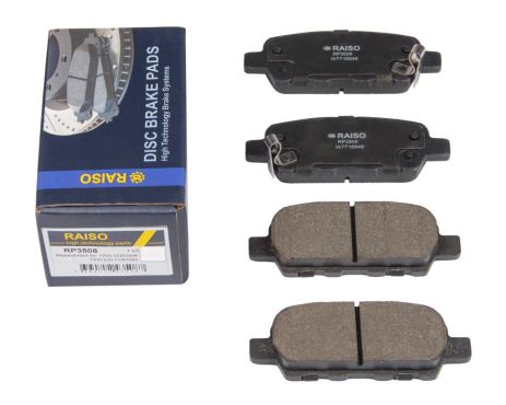 Задние дисковые тормозные колодки для Qashqai/X-Trail (T31) 07-, RAISO (RP3508)