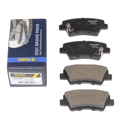 Колодки тормозные диск. зад. Elantra V/i10/i30/Rio III 08-, RAISO (RP3494)
