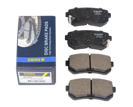 Задние дисковые тормозные колодки для Hyundai Accent III/Kia Rio II/Ceed 05-, RAISO (RP3421)