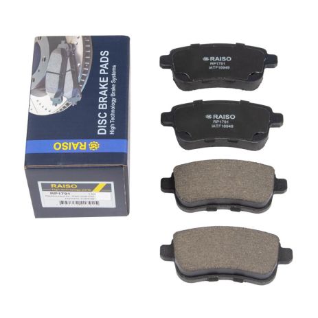 Задние тормозные колодки диск. Fluence/Megane/Scenic 08-, RAISO (RP1791)