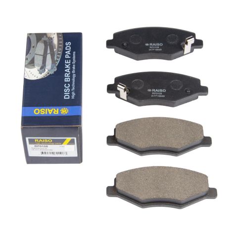 Передні дискові гальмівні колодки Amulet 03-11, RAISO (RP0108)