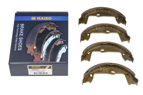 Задні гальмівні колодки барабанні Astra F/Vectra B/Omega A/B 86-03, RAISO (RB8223) Задні гальмівні колодки барабанні Astra F/Vectra B/Omega A/B 86-03, RAISO (RB8223)