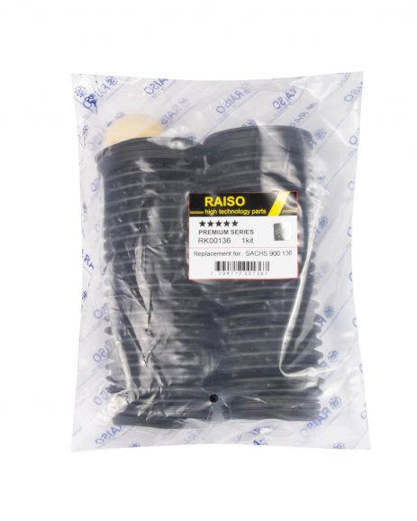 Комплект пыльников и отб. амортизатора переднего Octavia II/Passat 05-/Golf V,VI, RAISO (RK00136)