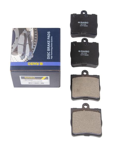 Задние диск. тормозные колодки для MB C-Class (W202/W203)/E-Class (W210) 1993-2011, RAISO (RP1335)