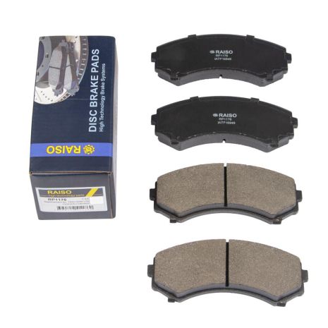 Колодки гальмівні диск. перед. Mitsubishi Grandis 04-11/Pajero 90-, RAISO (RP1176) Колодки гальмівні диск. перед. Mitsubishi Grandis 04-11/Pajero 90-, RAISO (RP1176)