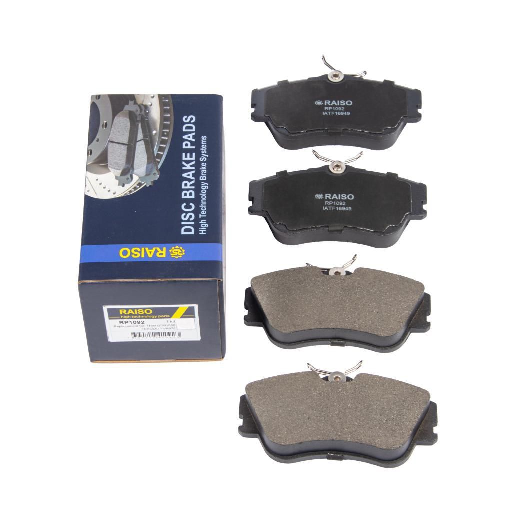 Передние дисковые колодки для VW T4 90-99, RAISO, модель RP1092 Передние дисковые колодки для VW T4 90-99, RAISO, модель RP1092