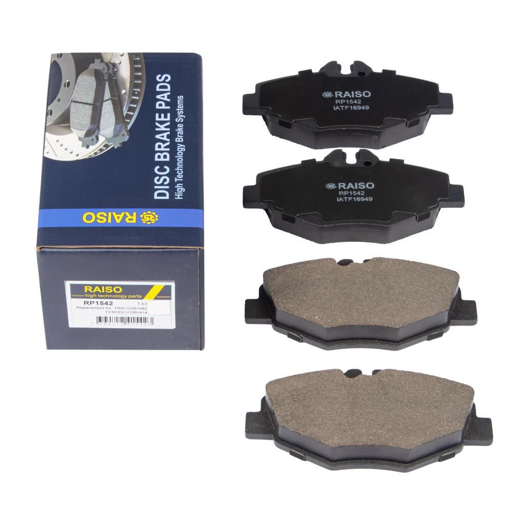 Передние тормозные колодки MB E-Class (W211) 02-09, RAISO (RP1542) Передние тормозные колодки MB E-Class (W211) 02-09, RAISO (RP1542)