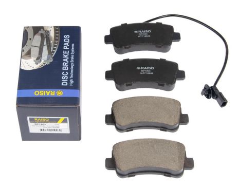 Задние дисковые тормозные колодки Master Movano (с датчиком) 10-, RAISO (RP1903)