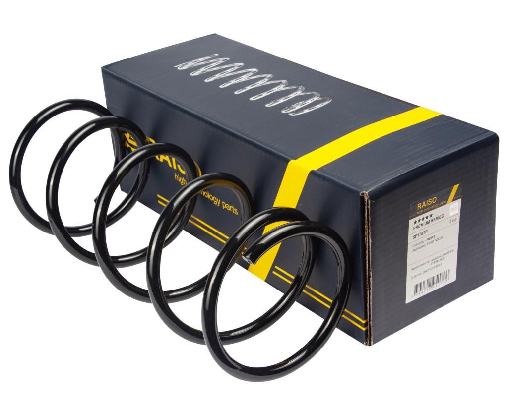 Передня пружина для Ford Focus I 98-05, RAISO (SF178TP) Передня пружина для Ford Focus I 98-05, RAISO (SF178TP)