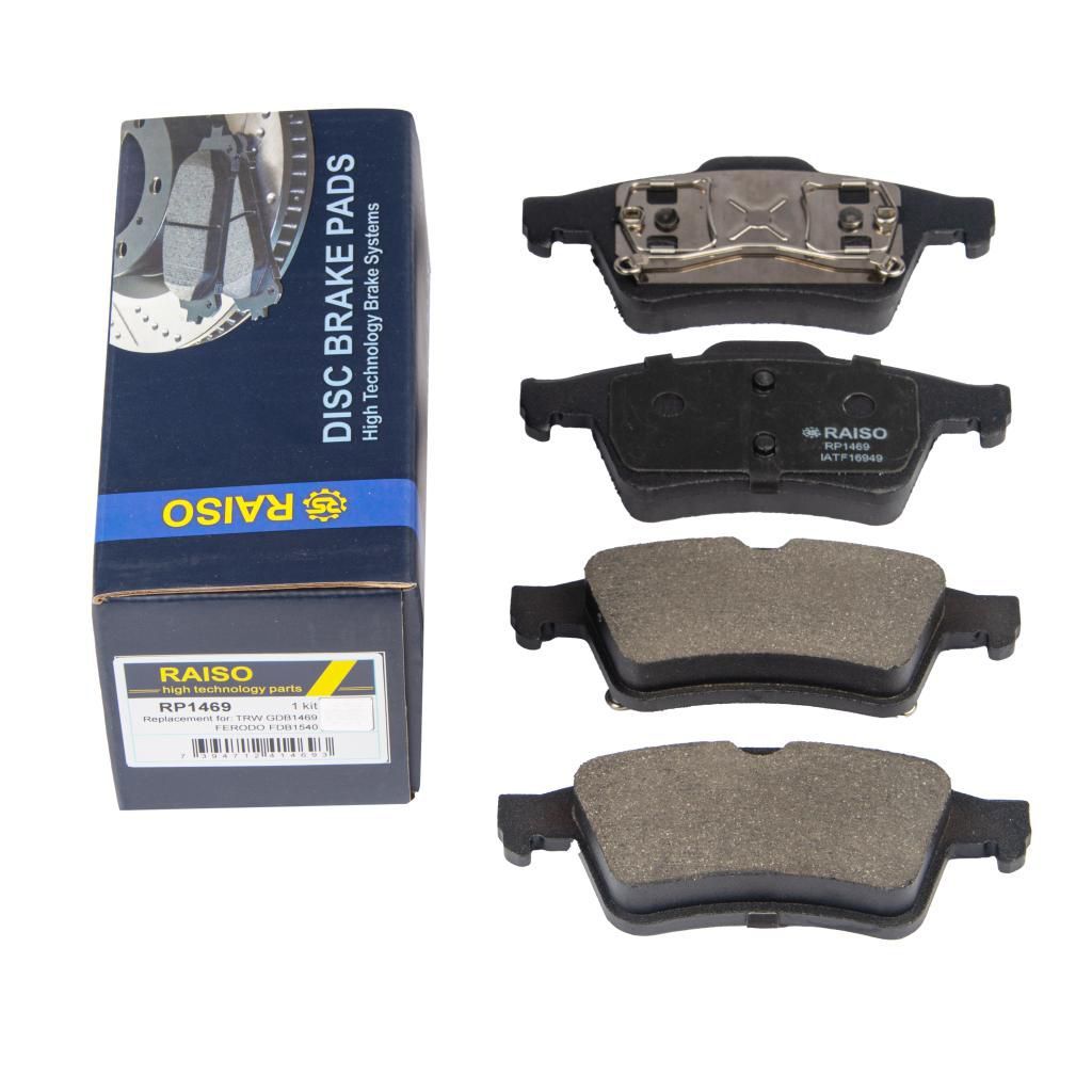 Колодки гальмівні диск. задні для Laguna II/Megane II/Espace IV/Primera 00-08, RAISO (RP1469) Колодки гальмівні диск. задні для Laguna II/Megane II/Espace IV/Primera 00-08, RAISO (RP1469)