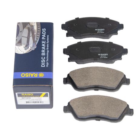 Передні дискові гальмівні колодки Combo/Corsa 01-, RAISO (RP1570) Передні дискові гальмівні колодки Combo/Corsa 01-, RAISO (RP1570)