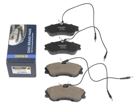 Дисковые передние тормозные колодки Berlingo/Partner (с датчиками) 93-15, RAISO (RP1260)