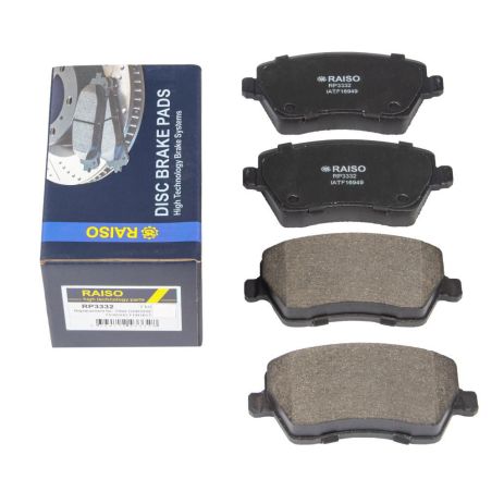 Передние тормозные колодки диск. для Kangoo/Logan/Duster 08-, RAISO (RP3332)