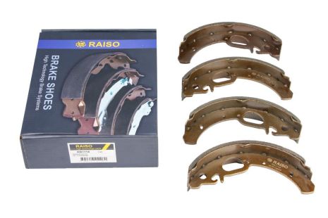 Задние барабанные тормозные колодки (под ABS) для Kalina 1117/1118/1119 04-13, RAISO (RB1118)