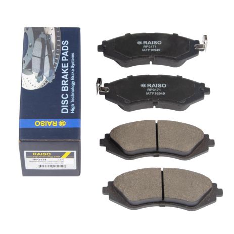 Колодки тормозные диск. перед. Astra/Lacetti/Lanos/Nubira 97-, RAISO (RP3171)