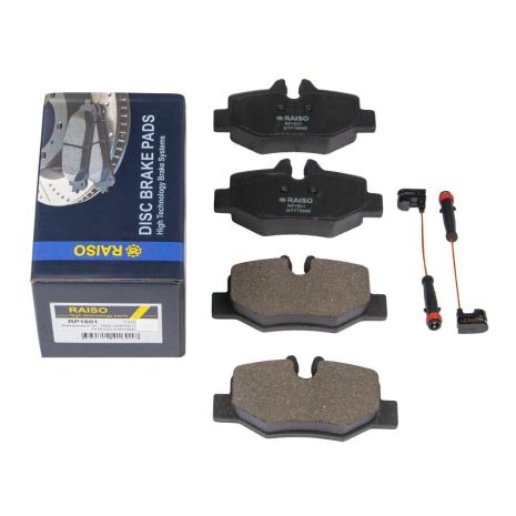 Колодки гальмівні диск. задні для Vito (639) (з датчиками) 03-, RAISO (RP1601) Колодки гальмівні диск. задні для Vito (639) (з датчиками) 03-, RAISO (RP1601)