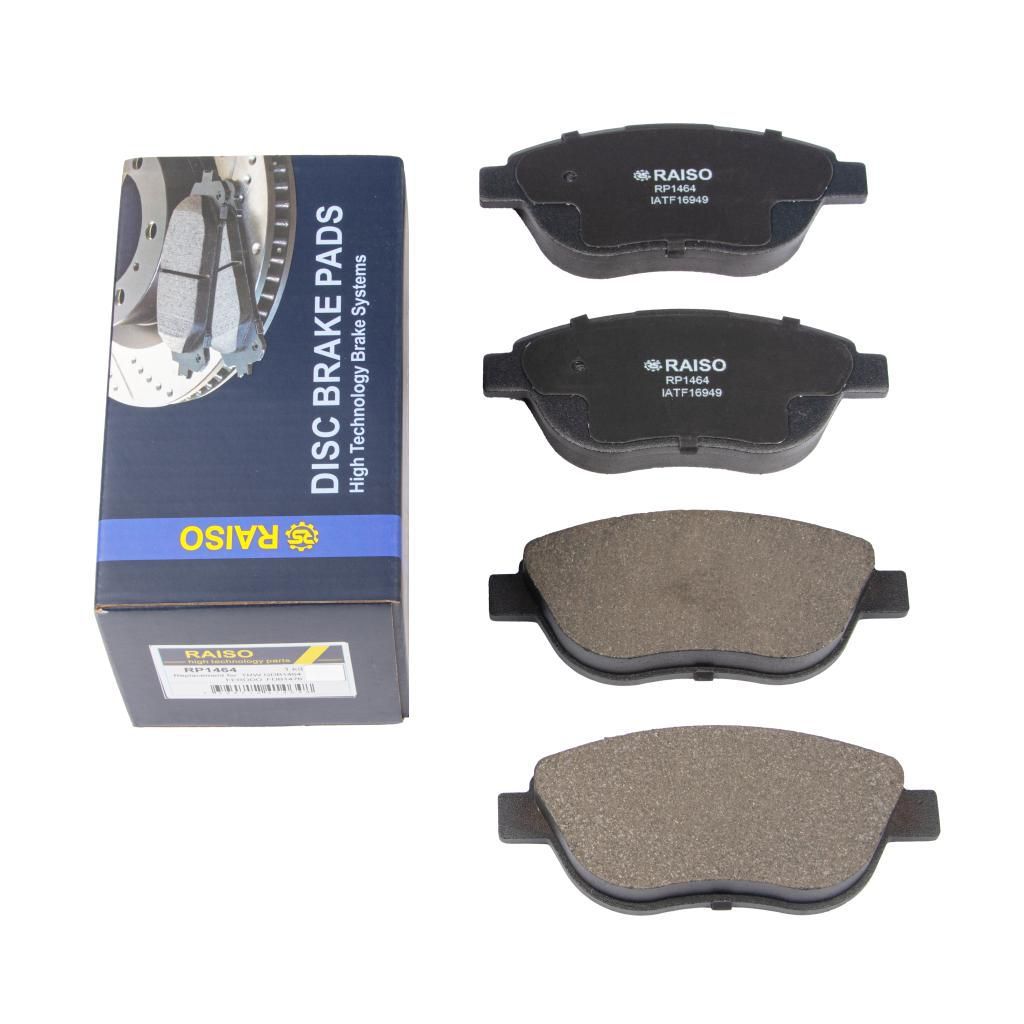 Колодки гальмівні диск. перед. Berlingo/Partner/Doblo 01-, RAISO (RP1464) Колодки гальмівні диск. перед. Berlingo/Partner/Doblo 01-, RAISO (RP1464)