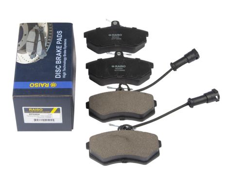 Передні дискові гальмівні колодки з датчиками для Audi 80/100 78-96, RAISO (RP0404)