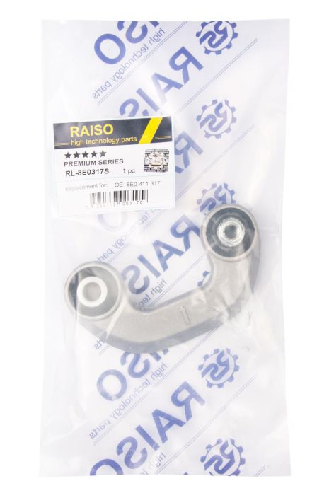 Тяга стаб. передня лів. Audi A4 B6/B7 00-, RAISO (RL8E0317S)