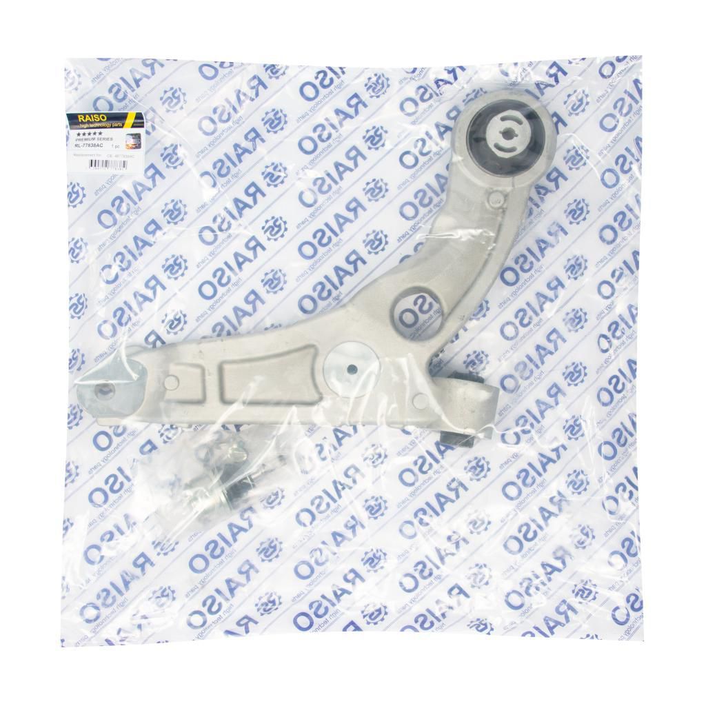 Рычаг передний пр. нижний Cherokee IV 13- (с шаровой опорой), RAISO (RL77838AC) Рычаг передний пр. нижний Cherokee IV 13- (с шаровой опорой), RAISO (RL77838AC)