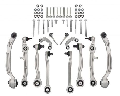 Комплект рычагов с болтами для Audi A6 (04-11), A8 (02-11), VW Phaeton (02-16), RAISO (RL4B8998KIT)