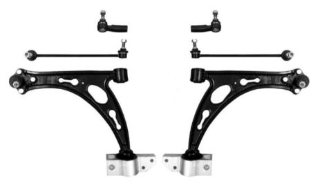 Комплект передних рычагов для Octavia II/Caddy III 04-, RAISO (RL104710KIT)