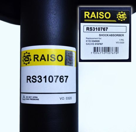 Амортизатор передній Scudo/Expert 97-03 (газ.), RAISO (RS310767)